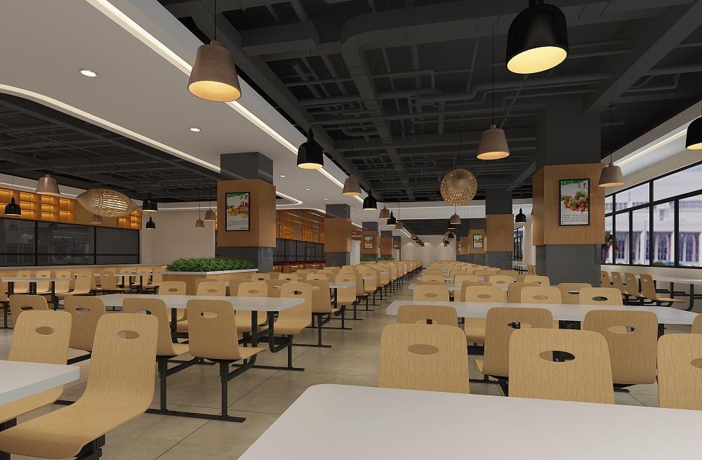 工厂食堂就餐区装修设计效果图与室内设计服务全解析
